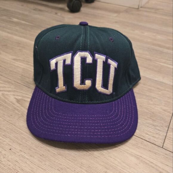 Vintage Texas Christian University TCU Fitted hat size small fits up to 7 1/8 - Picture 3 of 8